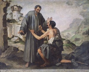 Fray Ginepero e il povero uomo